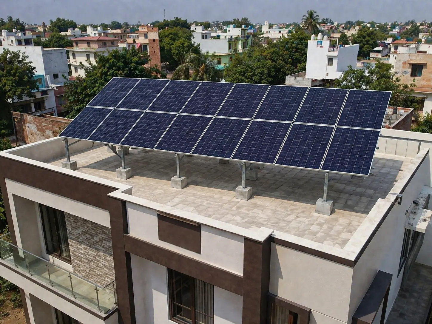 Residential solar rooftop installation 3