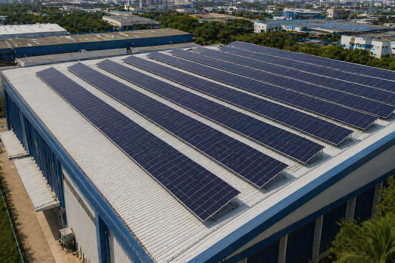 Industrial solar installation 2