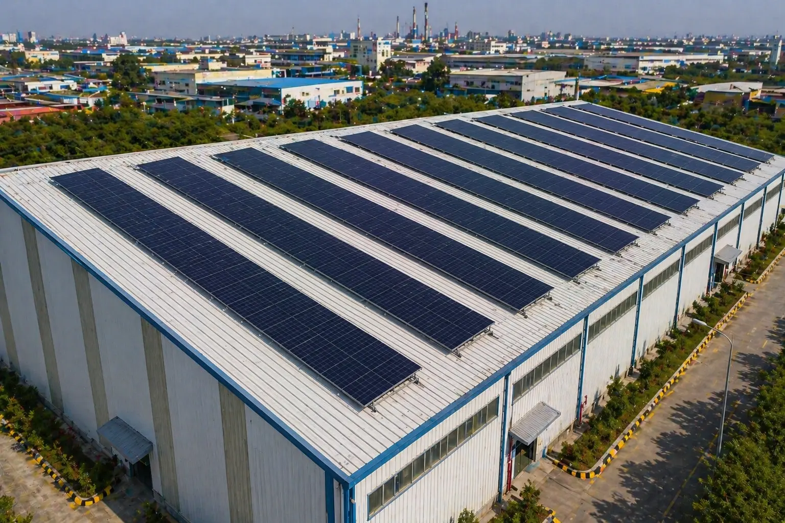 Industrial solar installation 3